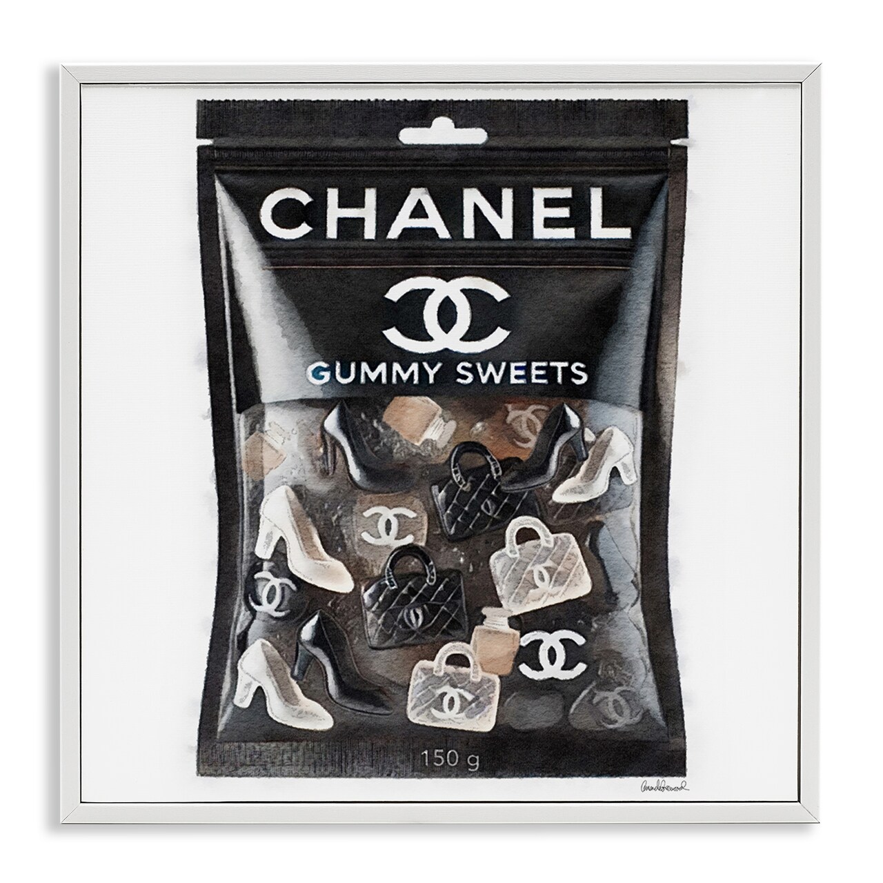 Stupell Industries Chic Fashion Candy Framed Giclee Wall Art Design by Amanda Greenwood